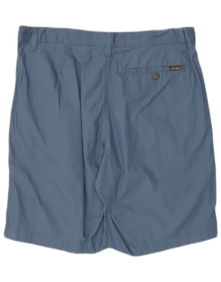 Eddie Bauer Herre Chino Shorts W33 Medium Blue Bomuld