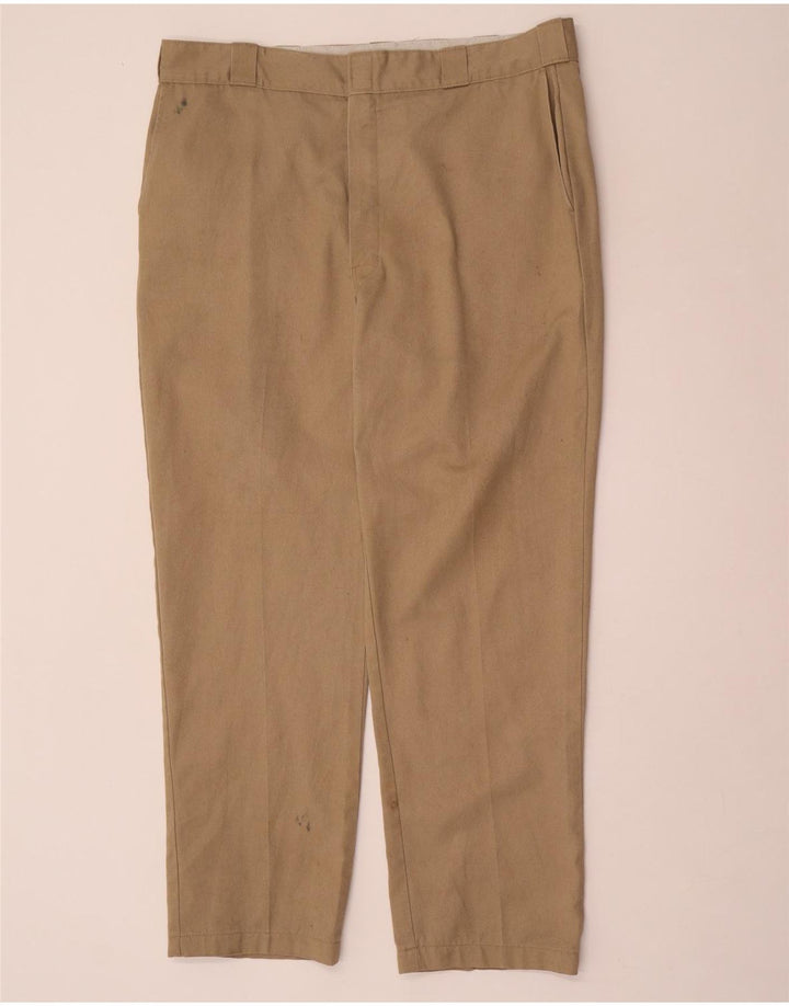 Dickies Straight Chino Bukser til mænd W40 L32 Beige Polyester