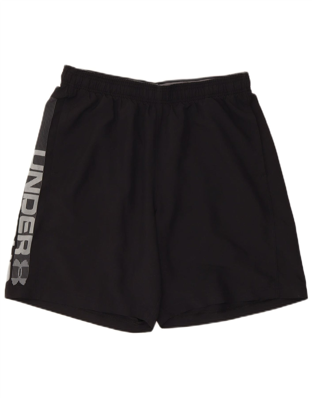 UNDER ARMOUR Herre Heat Gear Graphic Sports Shorts Large Black Polyester
