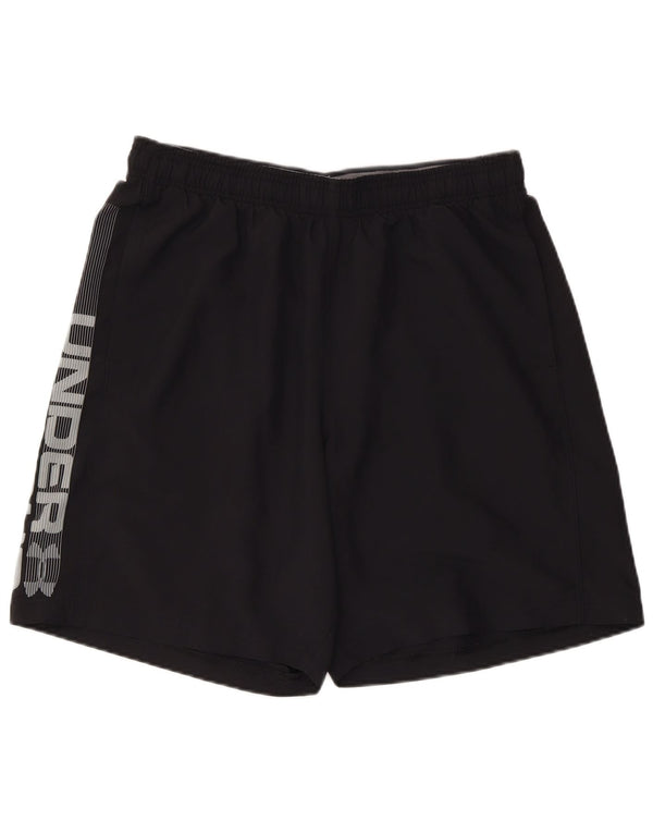 UNDER ARMOUR Herre Heat Gear Graphic Sports Shorts Large Black Polyester