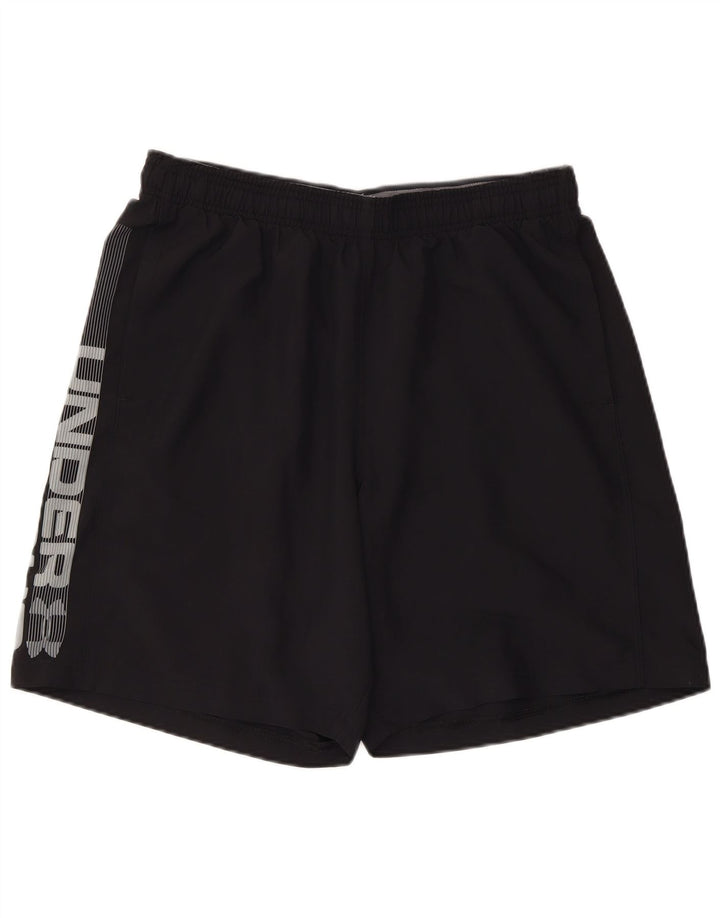 UNDER ARMOUR Herre Heat Gear Graphic Sports Shorts Large Black Polyester
