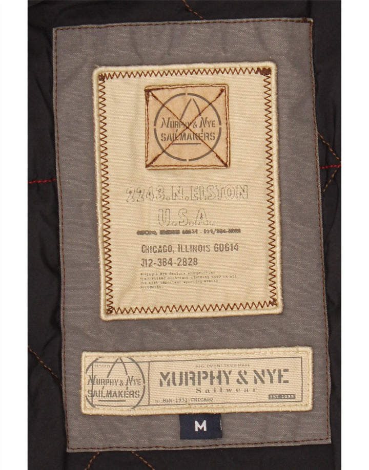 Murphy & Nye Herre Parka Jacket UK 38 Medium Grey Bomuld