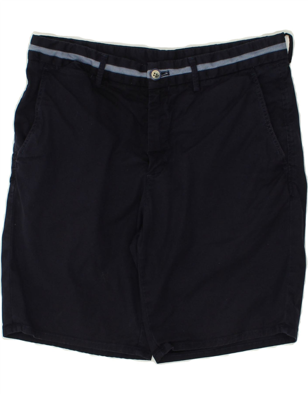 MASSIMO DUTTI Womens Chino Shorts W31 Medium Navy Blue Cotton | Vintage Massimo Dutti | Thrift | Second-Hand Massimo Dutti | Used Clothing | Messina Hembry 