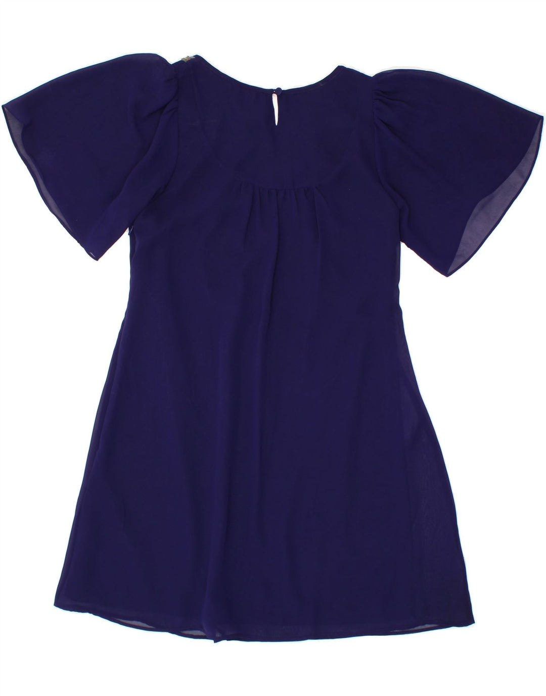 MONSOON Womens A-Line Dress UK 10 Small  Navy Blue Polyester Vintage Monsoon and Second-Hand Monsoon from Messina Hembry 