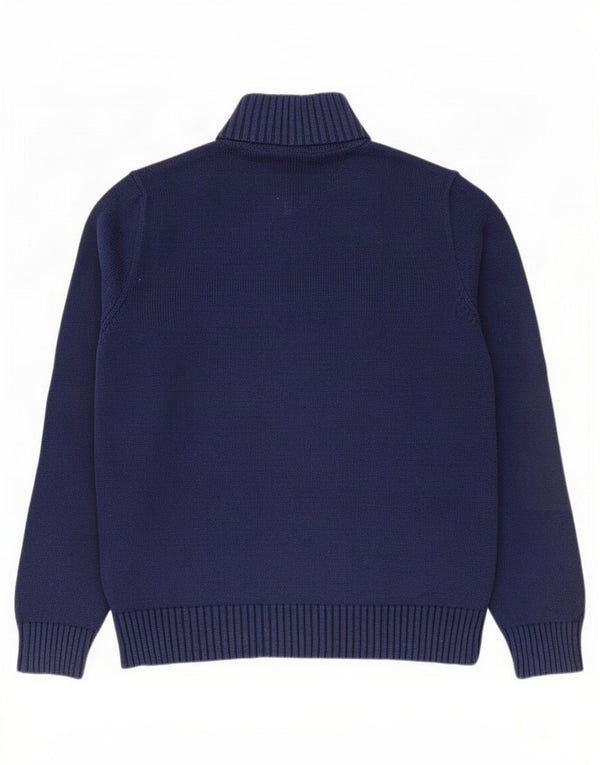 Polo Ralph Lauren Herre lynlås trøje sweater Medium marineblå bomuld