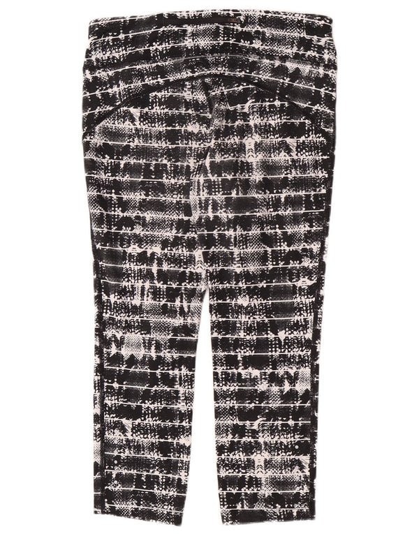 Nike Womens Capri Leggings UK 12 Medium Black Geometric Polyester