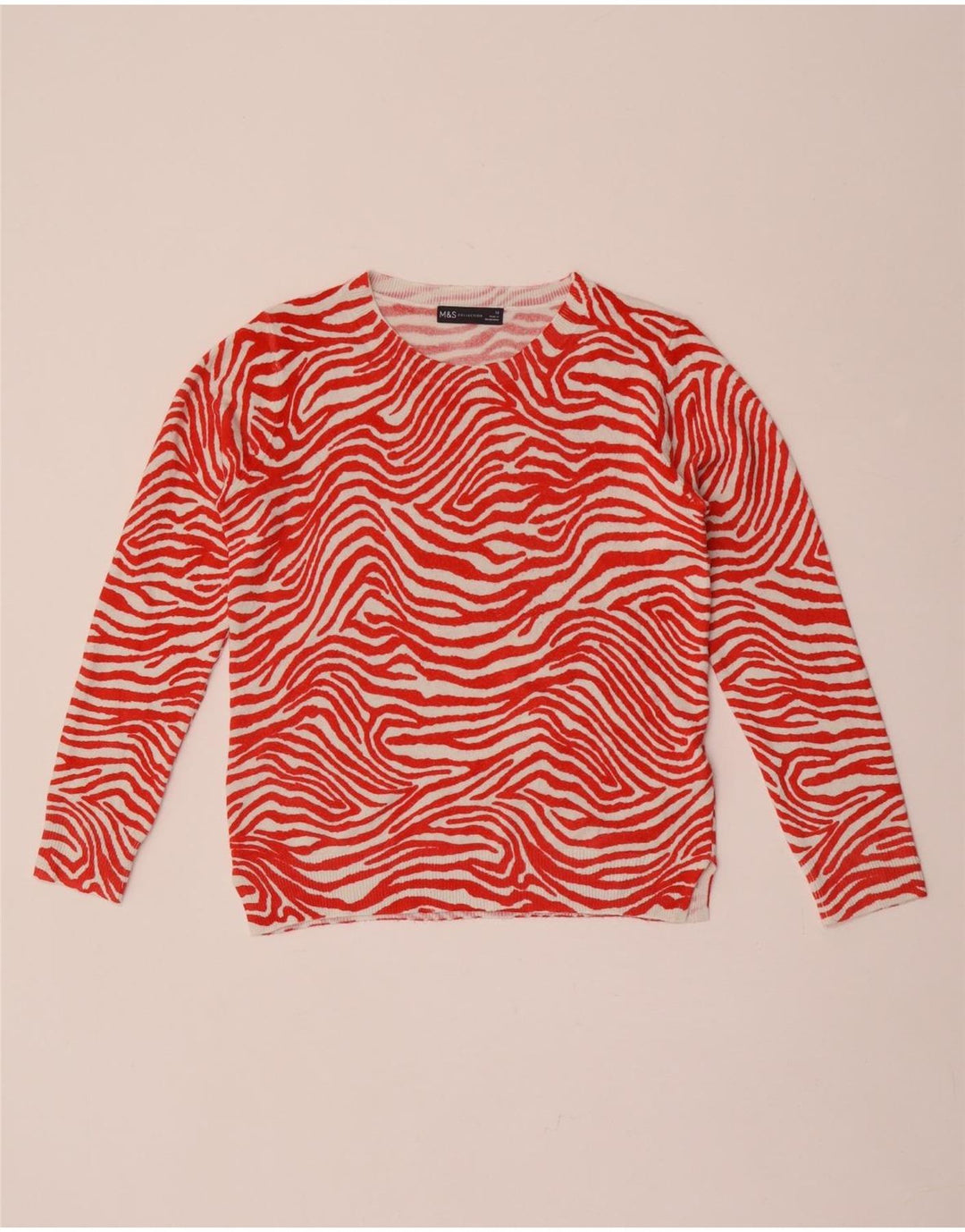 Marks & Spencer Dame sweater med rund hals DK 10 Lille rød