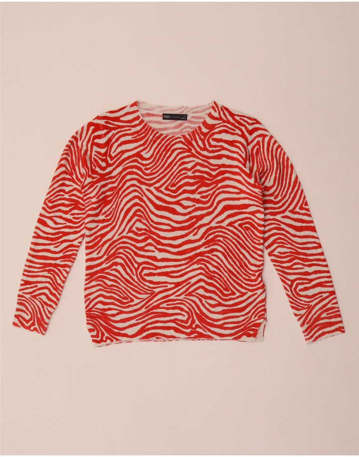 Marks & Spencer Dame sweater med rund hals DK 10 Lille rød