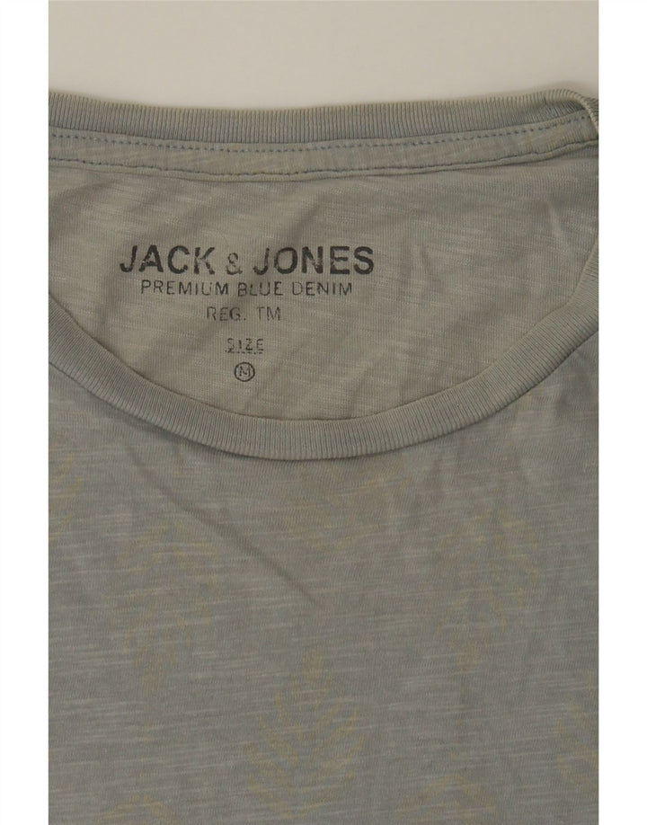 JACK & JONES Mens T-Shirt Top Medium Grey Cotton Vintage Jack & Jones and Second-Hand Jack & Jones from Messina Hembry 