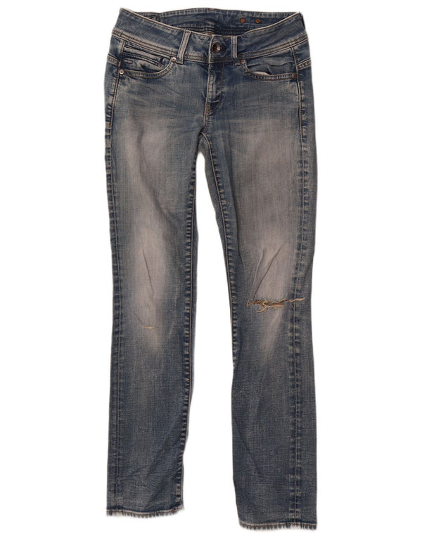 G-Star Dame Distressed Skinny Jeans W30 L31 Blå