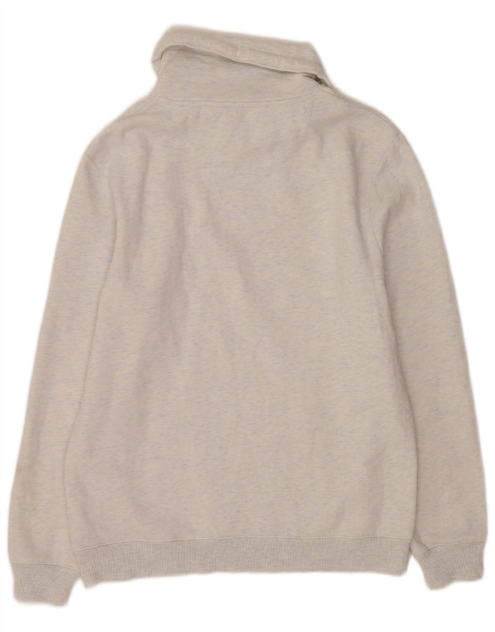 Jules Herre Slim Fit Sweatshirt Jumper Large Grå Flecked Bomuld