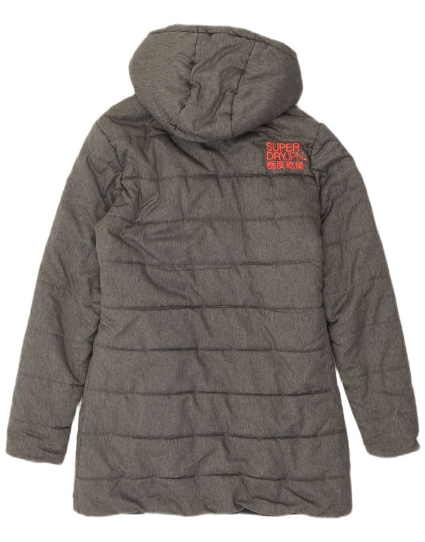 SUPERDRY Polstret frakke til kvinder UK 14 Medium Grey Polyester
