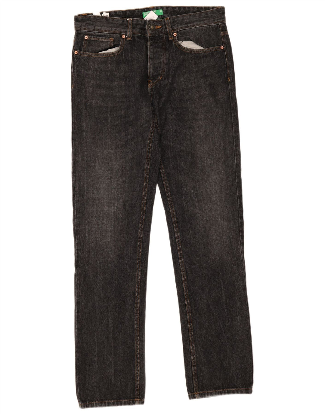 Benetton Herre Slim Jeans W31 L32 Grå