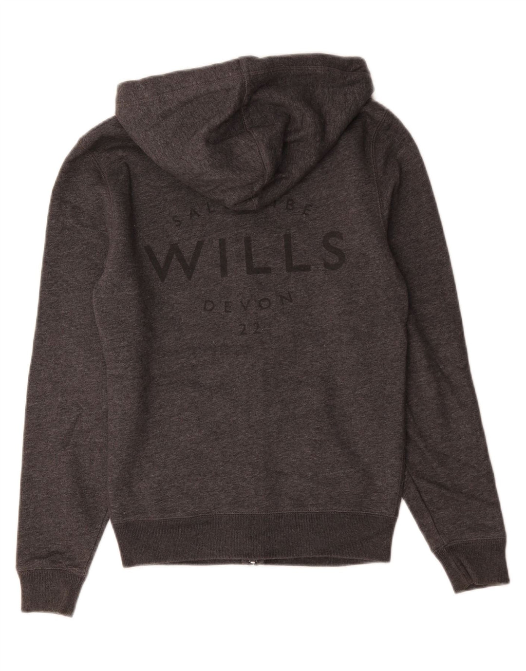 Jack Wills Hættetrøje med lynlås til mænd XS Grå bomuld