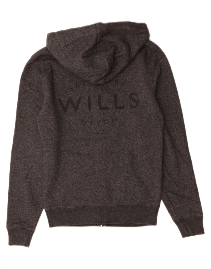 Jack Wills Hættetrøje med lynlås til mænd XS Grå bomuld