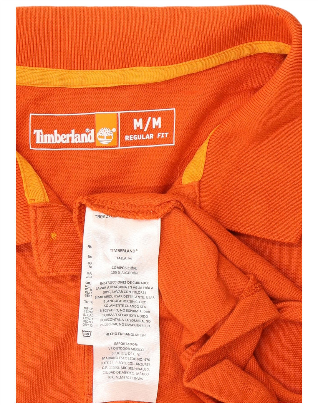 Timberland Herre Regular Fit Polo Shirt Medium Orange Bomuld