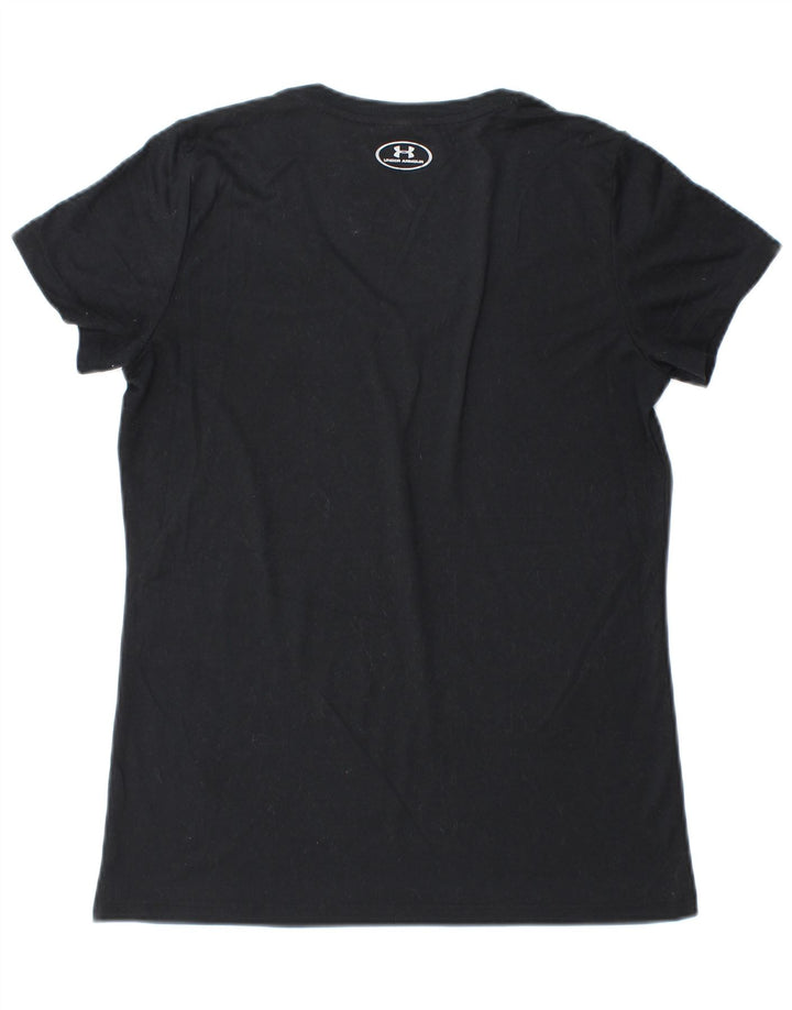 Under Armour Dame T-Shirt Top UK 8 Lille Sort