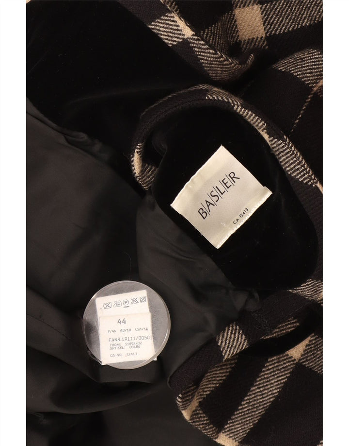 Basler Dame 1 Knap Blazer Jacket UK 18 XL Sort Ternet Uld