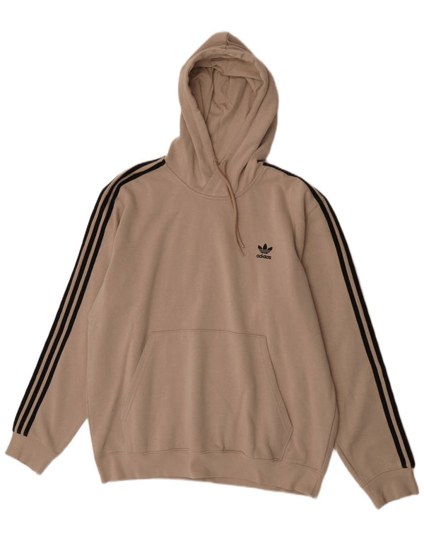 Adidas Herre hættetrøje XL Beige Bomuld