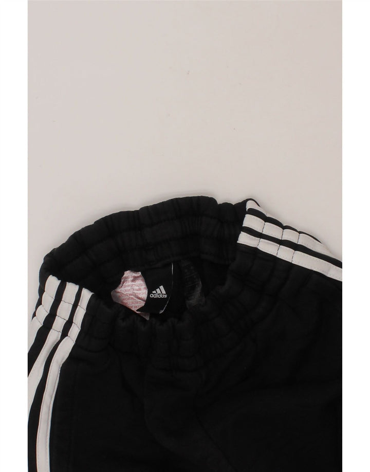 ADIDAS Boys Tracksuit Trousers 9-10 Years Black Cotton Vintage Adidas and Second-Hand Adidas from Messina Hembry 