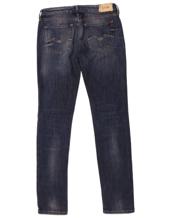 Replay Herre Rhaxma Slim Jeans W29 L34 Marineblå Bomuld