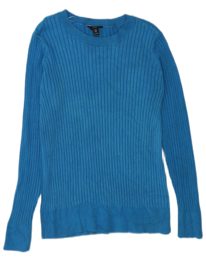 M&Co Dame Boat Neck Jumper Sweater UK 10 Small Blue