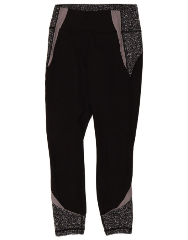 Lululemon Womens Leggings UK 8 Small Black Colourblock