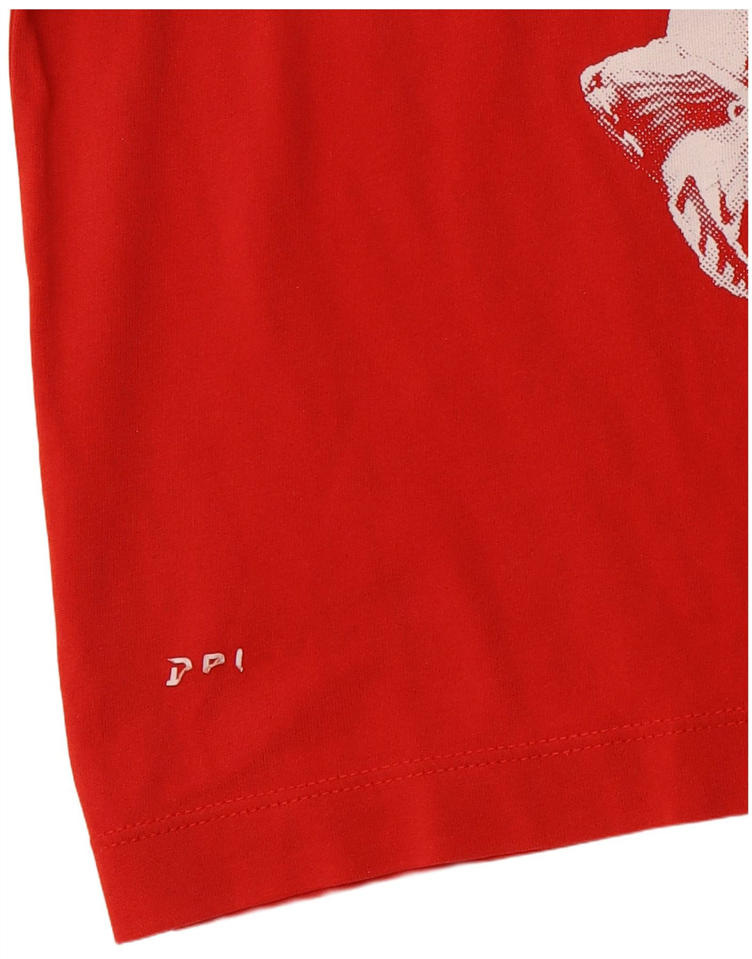 NIKE Herre Dri Fit grafisk T-shirt Top Lille rød bomuld