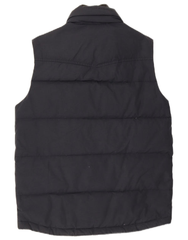 Tommy Hilfiger Herre Polstret Gilet UK 36 Small Navy Blue Cotton