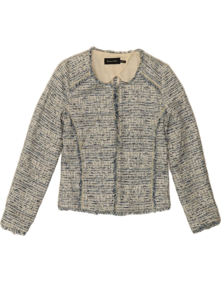 MASSIMO DUTTI Womens Blazer Jacket EU 38 Small Blue Polyester Vintage Massimo Dutti and Second-Hand Massimo Dutti from Messina Hembry 