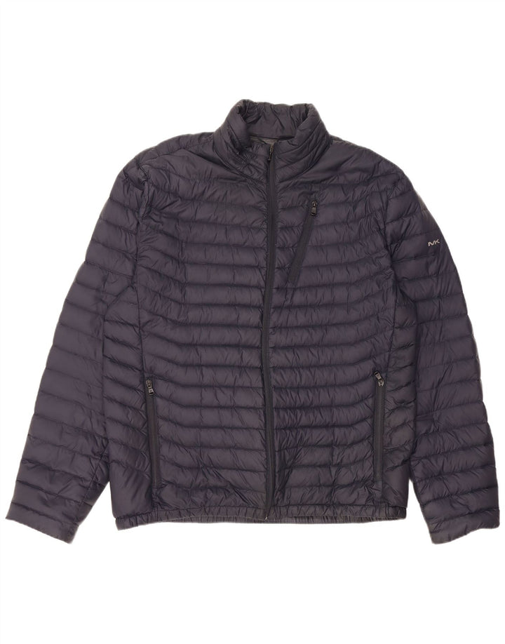 MICHAEL KORS Polstret jakke til mænd UK 42 XL marineblå nylon