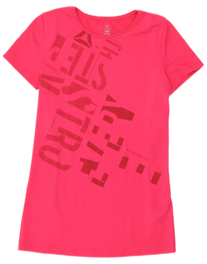 Reebok Grafisk T-shirt top til kvinder DK 8/10 Small Pink
