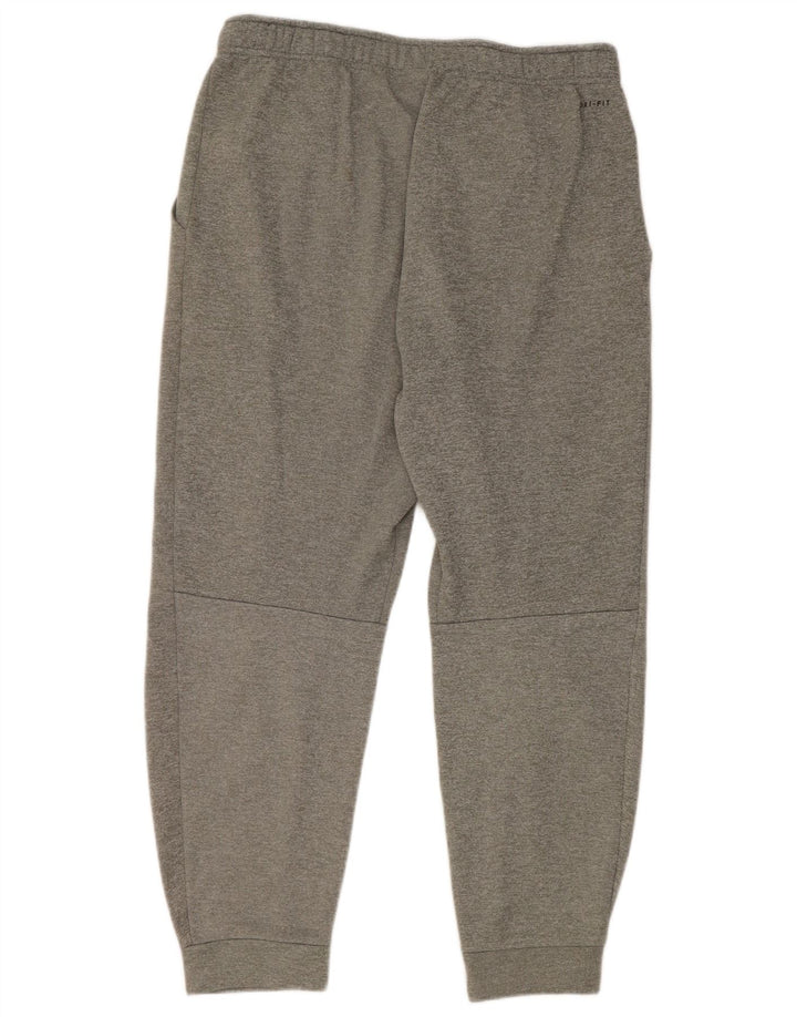Nike Herre Dri Fit træningsdragt Bukser Joggers Large Grå Polyester