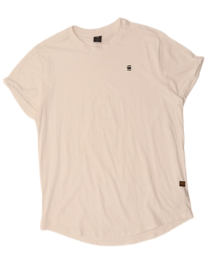 G-STAR Herre T-Shirt Top Stor Hvid Bomuld