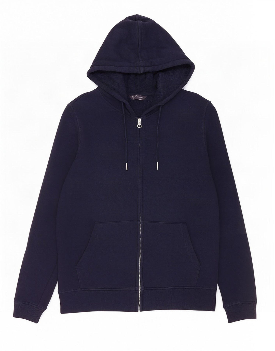 Marks & Spencer Dame Hættetrøje Sweater UK 12 Mellem marineblå bomuld