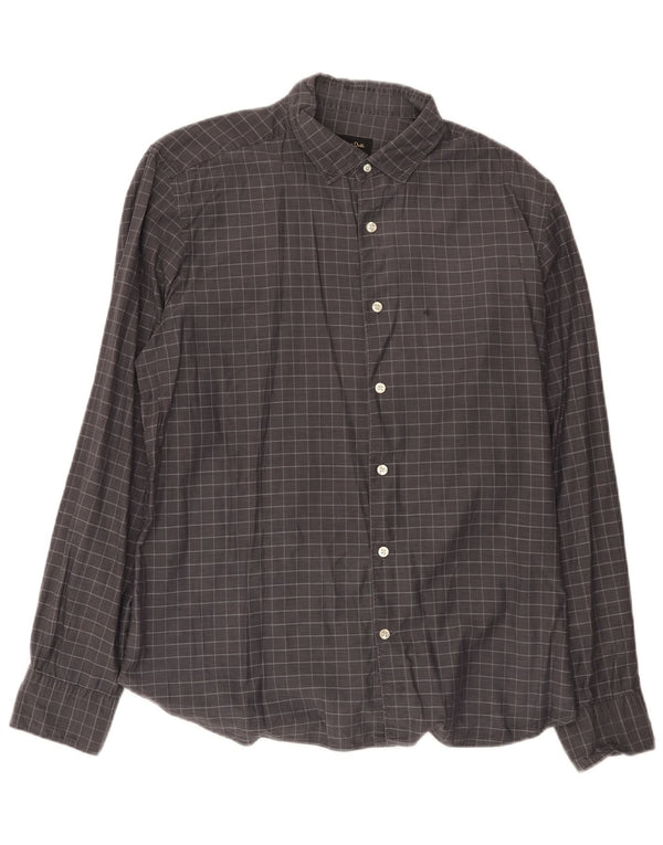 Massimo Dutti herreskjorte XL grå ternet