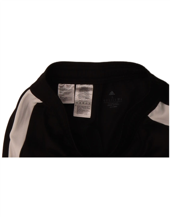 ADIDAS Mens Tracksuit Trousers Joggers Small  Black Colourblock Polyester