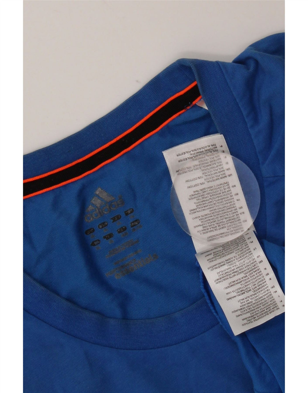 Adidas Herre T-Shirt Top XL Blå Bomuld