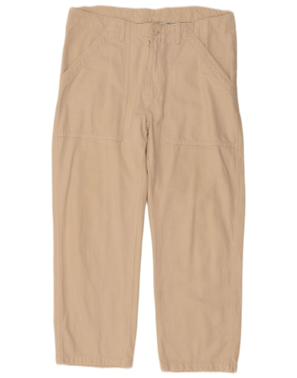 Zara Womens Straight Jeans Large W30 L27 Beige