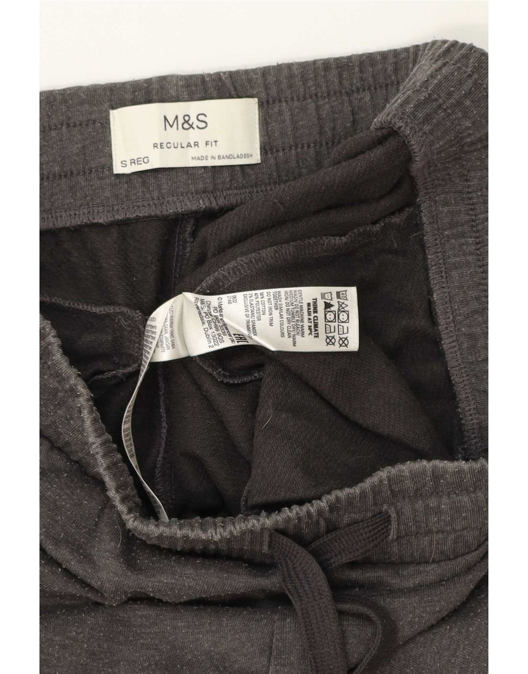 Marks & Spencer Herre Regular Fit træningsdragt Bukser Små grå bomuld