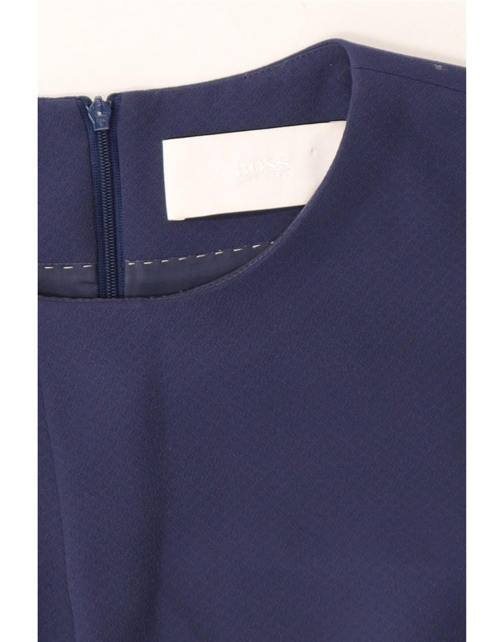 HUGO BOSS Womens Sheath Dress UK 6 XS Blue Polyester Vintage Hugo Boss and Second-Hand Hugo Boss from Messina Hembry 