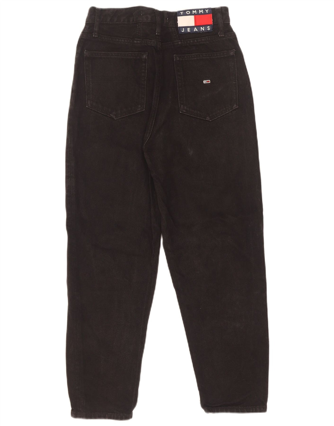 Tommy Hilfiger Dame Crop Tapered Jeans W25 L25 Sort