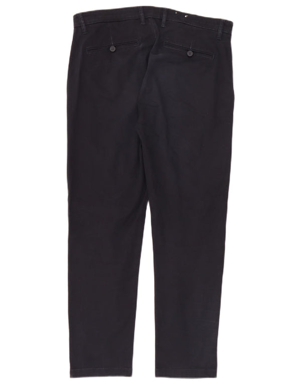 Zara Herre Slim Chino Bukser EU 42 Large W32 L28 Marineblå