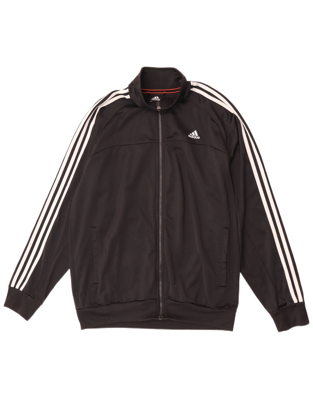 Adidas Herre Climalite træningsdragt Topjakke UK 44/46 Stor sort polyester