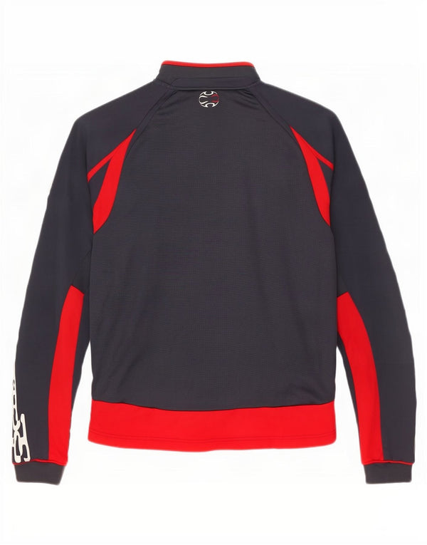 Adidas Herre Liverpool Grafisk Top Langærmet UK 44/46 Large Navy Blue