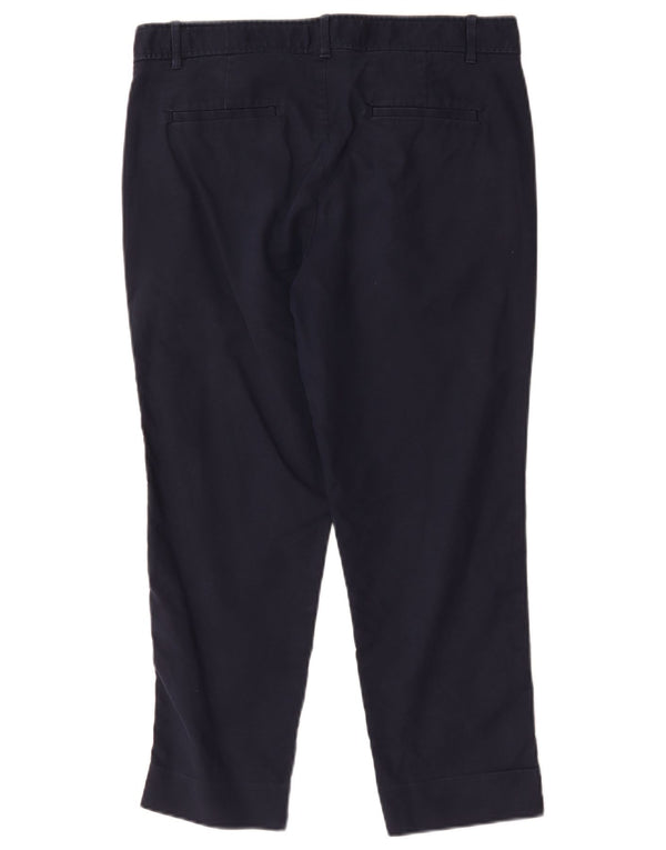 Gap Petite Slim Cropped Bukser til kvinder US 10 Large W32 L24 Marineblå