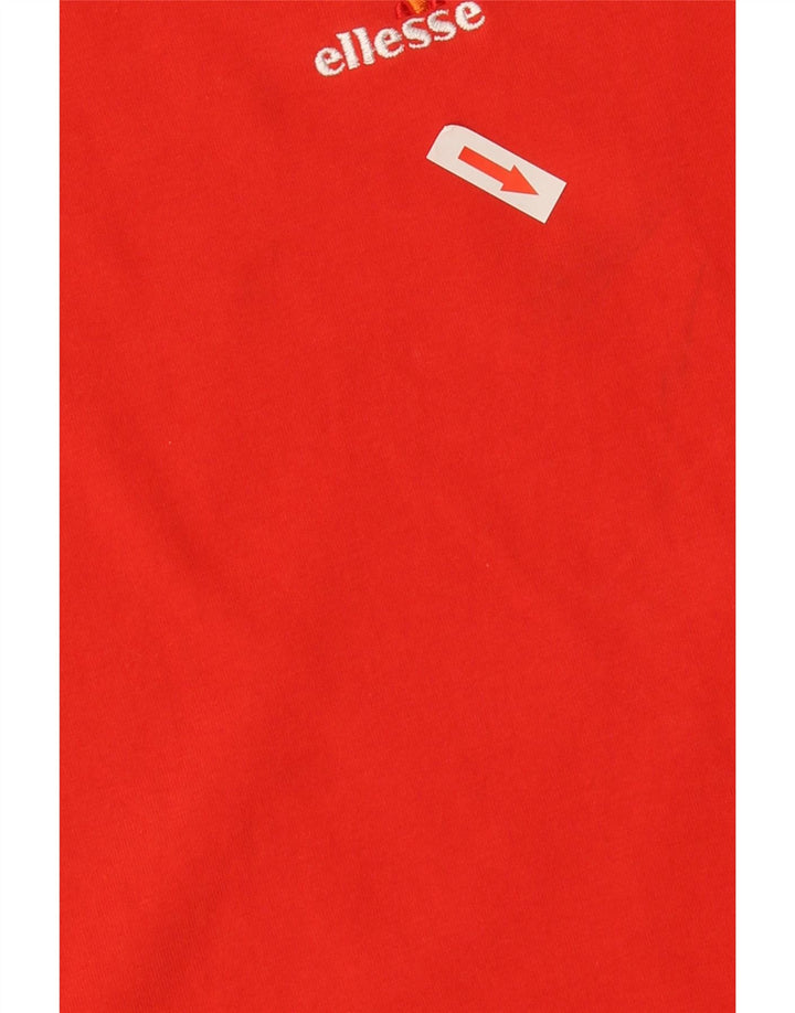 Ellesse Herre T-Shirt Top Medium Rød Bomuld