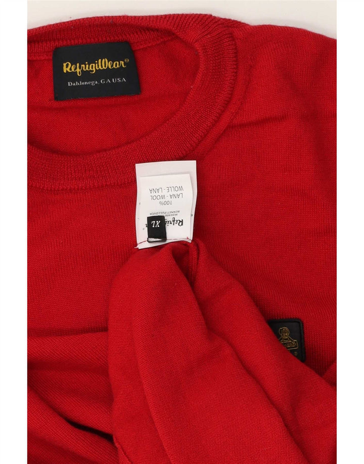 Refrigiwear Herre sweater med rund hals XL rød uld