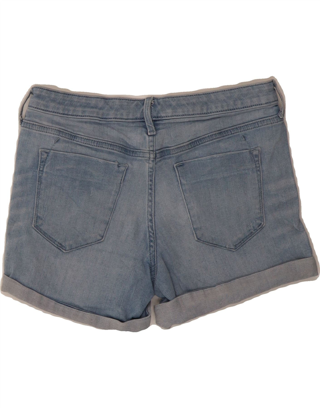 MOSSIMO Womens Mid Rise Denim Shorts US 6 Medium W28 Blue Cotton Vintage Mossimo and Second-Hand Mossimo from Messina Hembry 