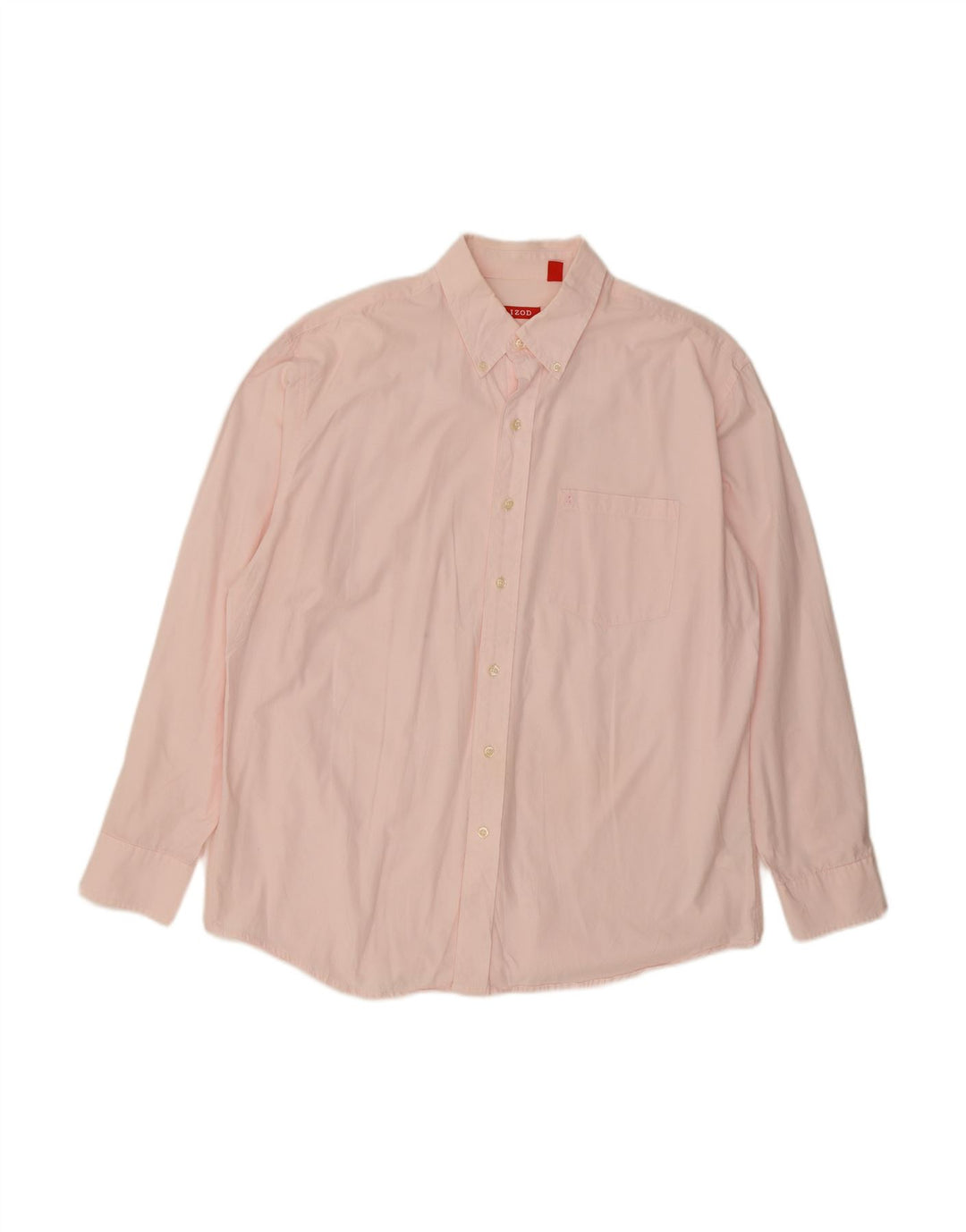 IZOD Mens Shirt Large Pink Cotton